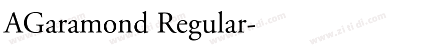 AGaramond Regular字体转换